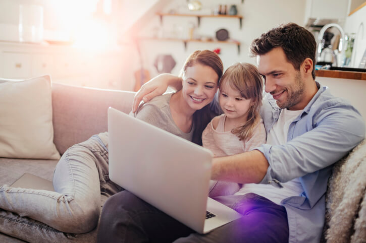 Family at home